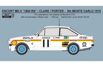 Transkit – Ford Escort Mk.II RS 1800  Rally Monte Carlo 1976 – R.Clark